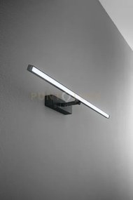 Applique in metallo verniciato nero riga ip44 led 12w cct 3000k 400...