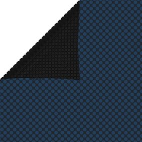 Pellicola Galleggiante Solare Pe Piscina 488x244 Cm Nero E Blu /