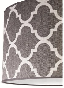 Duolla - Lampadario a sospensione con filo MAROKO 1xE27/40W/230V diametro 45 cm grigio/bianco