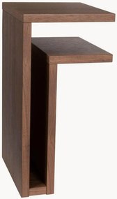 Comodino da parete in legno F-shelf, per lato destro
