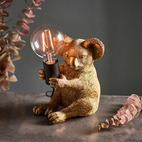 Endon 95082 - Lampada da tavolo KOALA 1xE27/10W/230V dorata