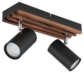 Globo 57909-2 - Faretto KAYDEN 2xGU10/25W/230V nero