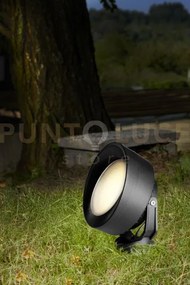 Roma d15 cm faretto con picchetto 1 luce attacco gx53 nero ip66 lam...