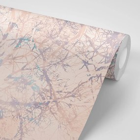 Carta da parati autoadesiva – Rami astratti beige