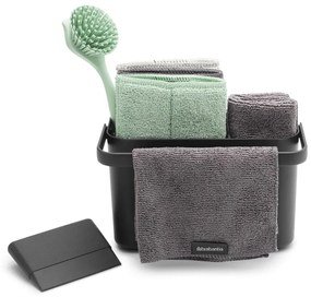 Set per lavare i piatti grigio scuro in plastica riciclata SinkSide – Brabantia