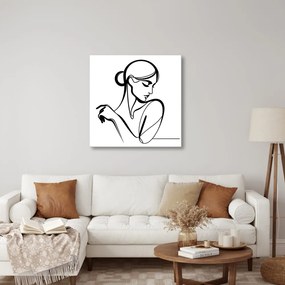 Quadro su tela – Linea femminile misteriosa
