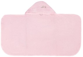 Asciugamano per neonati in cotone rosa con cappuccio 80x135 cm Bebemarin - Foutastic