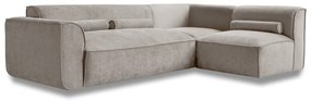 Divano angolare componibile beige (con penisola a destra) Flex Felix – Miuform