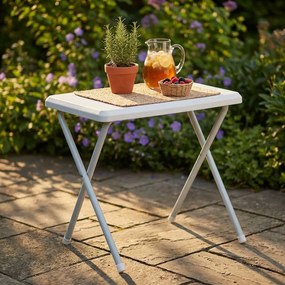 tavolino da campeggio pieghevole salvaspazio in pvc