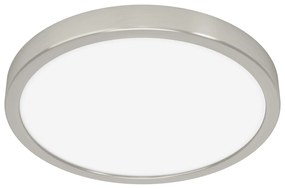 Plafoniera Moderna Fueva 5 In Acciaio Nichel Satinato Led Integrato 20,5W