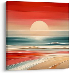Quadro su tela – Mare e cielo in toni caldi