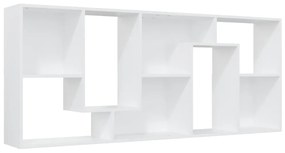 Libreria bianca 67x24x161 cm in legno multistrato