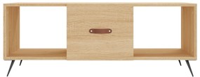 Tavolino da salotto rovere sonoma 102x50x40cm legno multistrato