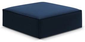 Poggiapiedi blu scuro con rivestimento in velluto Vanda – Mazzini Sofas