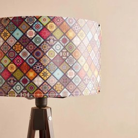 Lampada da terra AYD 1xE27/40W/230V marrone/multicolore