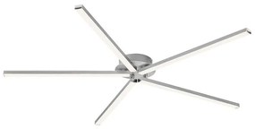 Plafoniera LED moderno Go, argento 71x71 cm