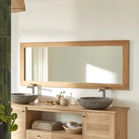 Tikamoon - Specchio in legno di Teak Tona 160x60 cm