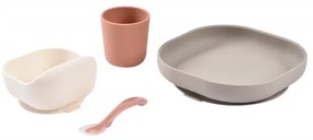 Beaba - Set da pappa per bambini Terracotta, 4 pezzi