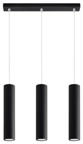 Sollux SL.0329 - Lampadario a sospensione con filo LAGOS 3 3xGU10/10W/230V nero