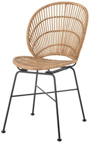 Sedia da pranzo di colore naturale in rattan Fiore – Bloomingville