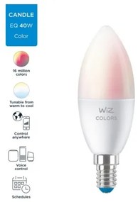 Lampadina LED RGBW Dimmerabile C37 E14/4,9W/230V 2200-6500K CRI 90 Wi-Fi -WiZ