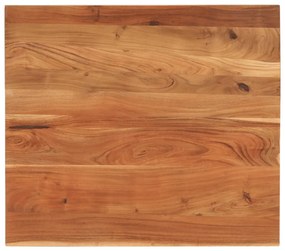 Piano Per Tavolo 90x80x2,5cm Rettangolare Legno Massello Acacia /