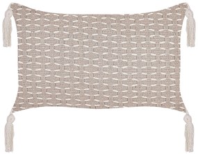 Set di 2 cuscini tortora 45 x 25 cm HAKONE Beliani