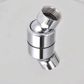 Kamalu - soffione per doccia tondo in acciaio diametro 20cm ultraslim | sd20t