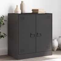 Credenza Nera 67x39x73 cm in Acciaio 841673