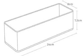 Organizer per cassetti in plastica in set da 2 Tower - YAMAZAKI