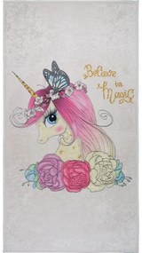 Tappeto per bambini avorio lavabile 80x120 cm Cute Unicorn – Vitaus