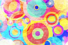 Stampa su tela – Cerchi pieni di colori