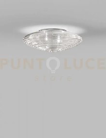 Spirit plafoniera applique 45 cristallo trasparente nickel satinato...