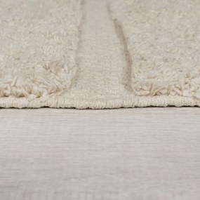 Tappeto in cotone intrecciato a mano color crema 120x170 cm Ada Arch Geo - Flair Rugs