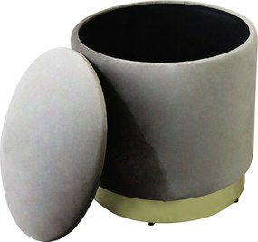 LARA - pouf rotondo in velluto