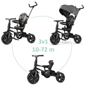 QPlay - Triciclo per bambini 3in1 RITO STAR grigio scuro