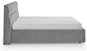 Letto matrimoniale imbottito grigio rete non inclusa 180x200 cm Canyon – Meise Möbel