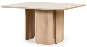 Tavolo da pranzo con impiallacciatura di frassino , 137 x 137 cm Arq - Teulat