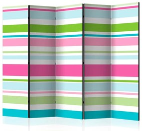 Paravento Bright stripes II [Room Dividers]