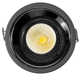 Faro da Incasso 18W Foro Ø90mm Nero IP40 CCT BRIDGELUX LED 3 Parabole Colore Bianco Variabile CCT