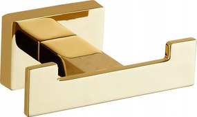 Mexen Arno doppio gancio per asciugamani, dorato - 7020735-50