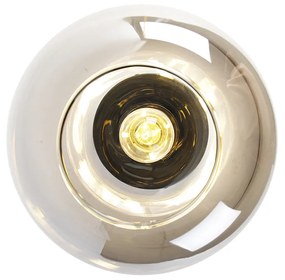 Plafoniera intelligente nera con oro e vetro fumé incl. Wifi A60 - Zuzanna