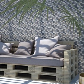 Mosaico in pietra grigio L 30 x L 30 cm, 11 pezzi