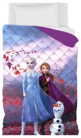 Trapunta invernale letto singolo Frozen Disney  Colore Viola, Dimensioni e Misure Singolo