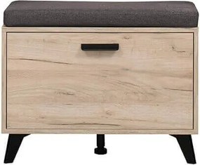 DODO - armadietto per ingresso con cuscino colore rovere