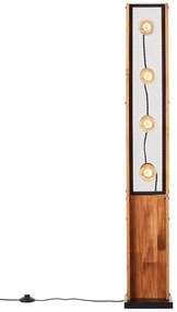 Brilliant - Lampada da terra CALANDRA 4xE27/42W/230V in pino