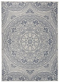 Tappeto Da Esterni A Tessitura Piatta 200x280 Cm Motivo Blu /