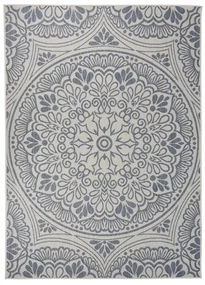 Tappeto Da Esterni A Tessitura Piatta 200x280 Cm Motivo Blu /