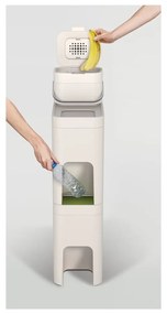 Contenitore per rifiuti compostabili bianco da 4 L Intelligent Waste - Joseph Joseph