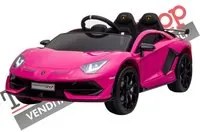 Auto Elettrica per Bambini Lamborghini SV 12V - con verniciatura metallizzata colore Rosa